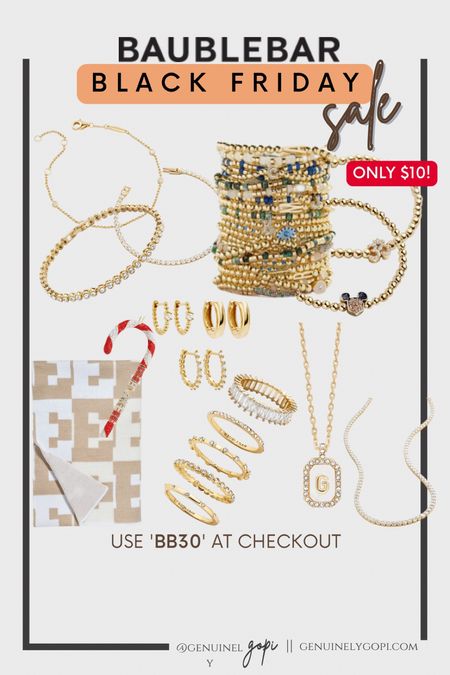 Bauble Bar Black Friday sale is live!!!! $10 Pisa bracelets and 30% off site wide 🤍 #baublebar #jewelry #bracelet #necklace #giftidea #blackfriday #cybermonday

#LTKGiftGuide #LTKbeauty #LTKunder50