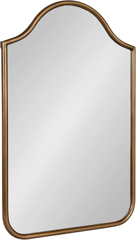 Kate and Laurel Fellows Scallop Arched Wall Mirror, 24 x 36, Antique Gold, Traditional Decorative... | Amazon (US)