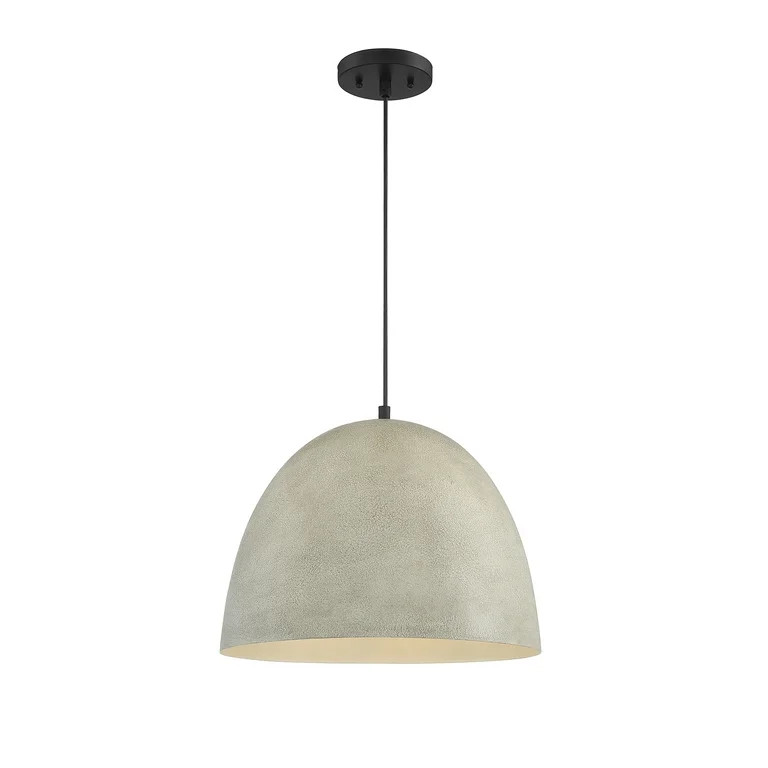 Trade Winds Lighting TW90098-MBK Carson Concrete Pendant Light in Matte Black | Walmart (US)