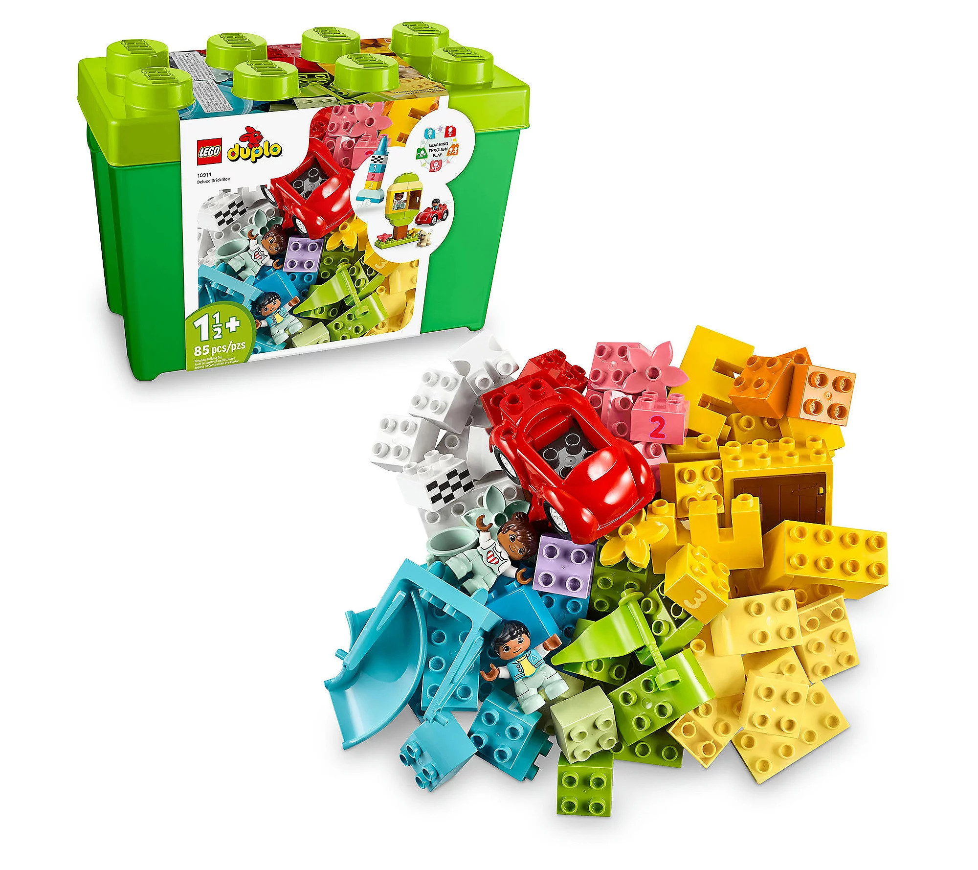 LEGO DUPLO Classic Deluxe Brick Box 10914 Build ing Toy 85 Pcs | QVC