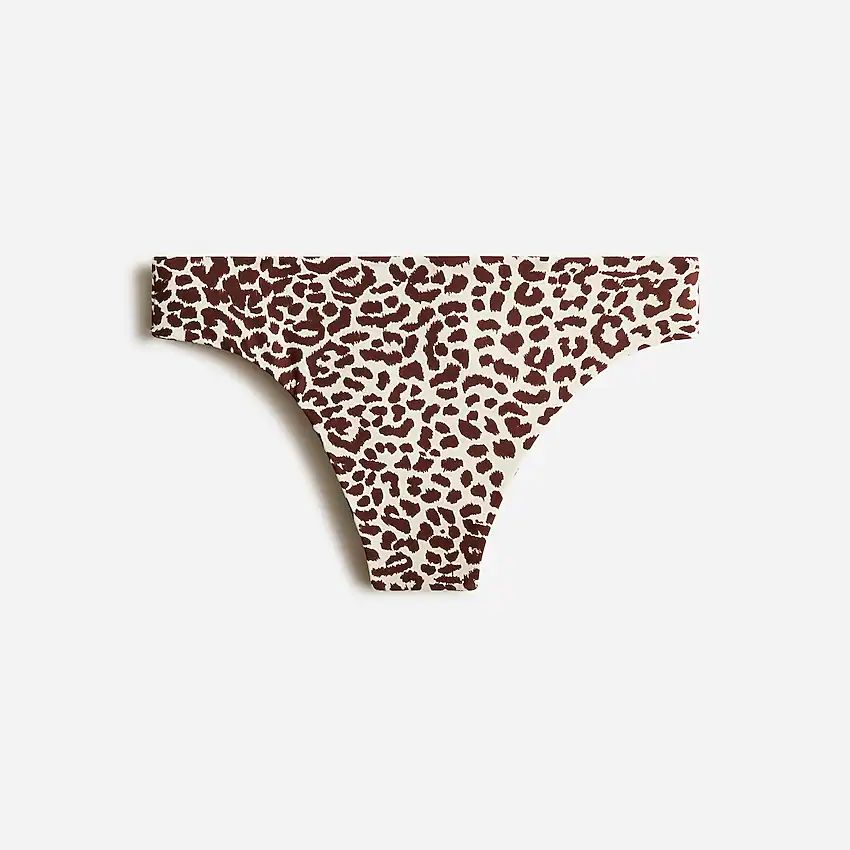 High-rise bikini bottom in leopard print | J.Crew US