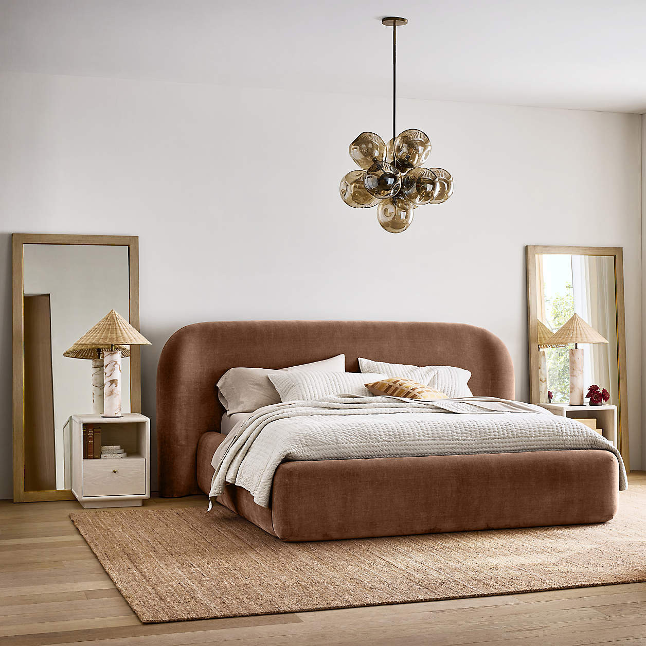 Adelaide Upholstered King Bed | Crate & Barrel | Crate & Barrel
