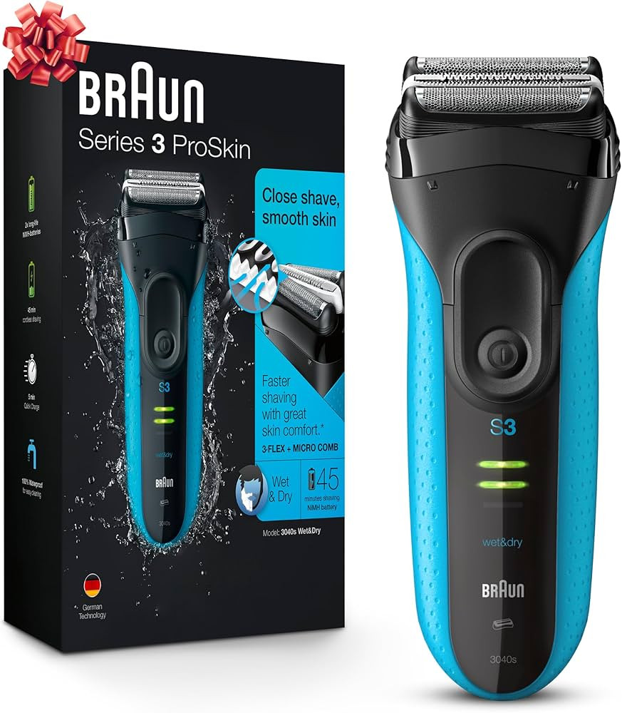 Braun Electric Series 3 Razor with Precision Trimmer, Rechargeable, Wet & Dry Foil Shaver for Men... | Amazon (US)