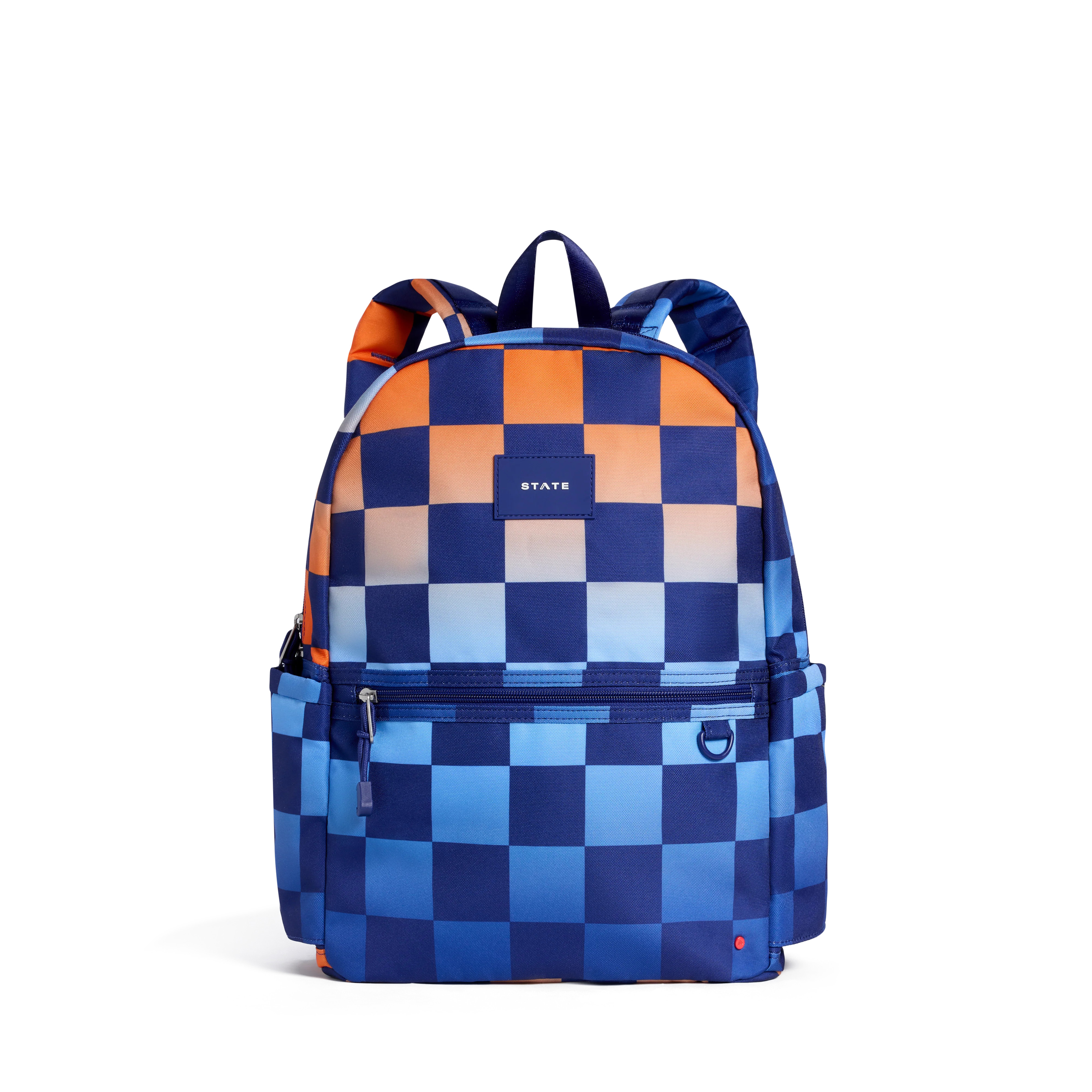 STATE Bags | Kane Double Pocket Backpack Recycled Polycanvas Gradient Checkerboard | STATE Bags