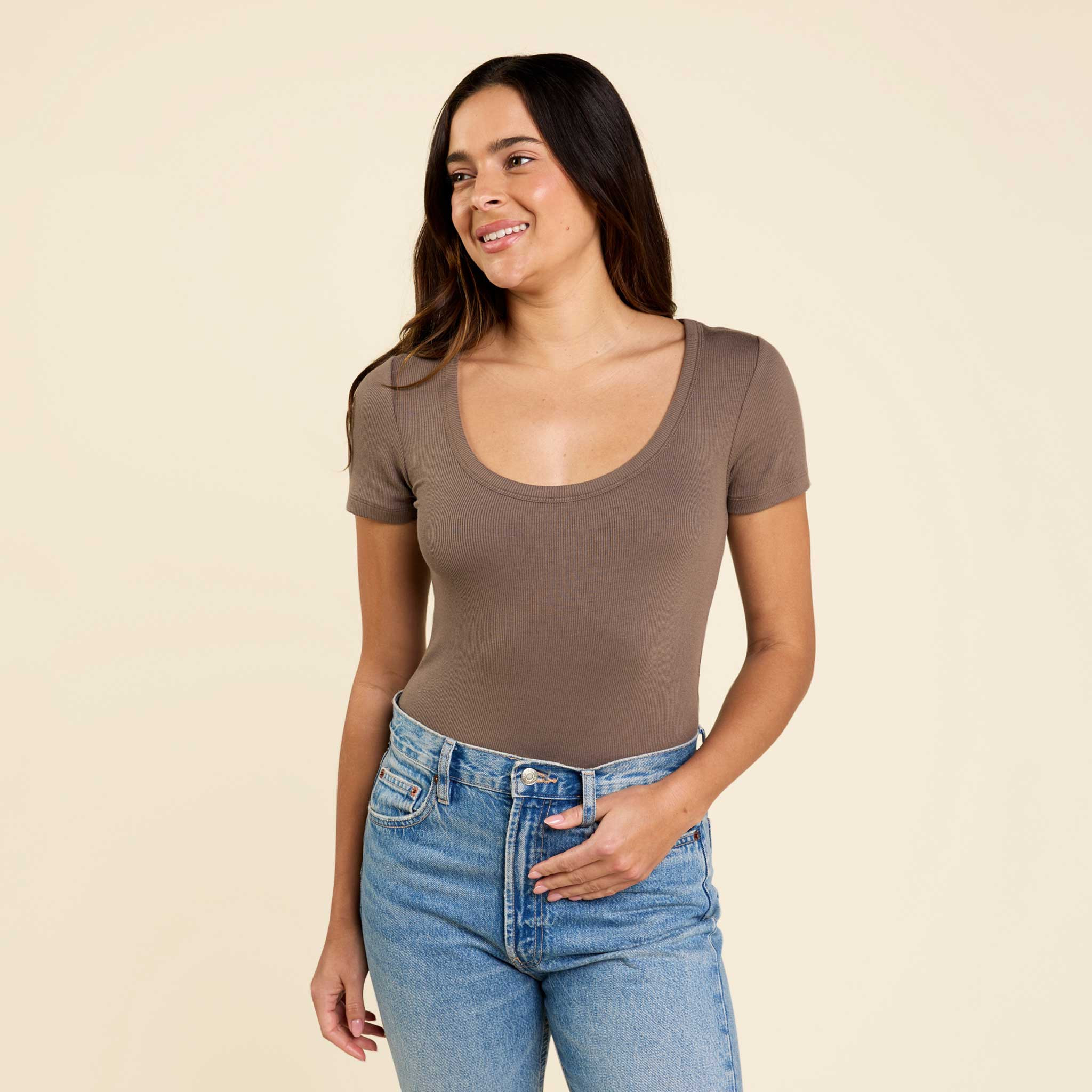 Slinky Rib Bodysuit | nuuds