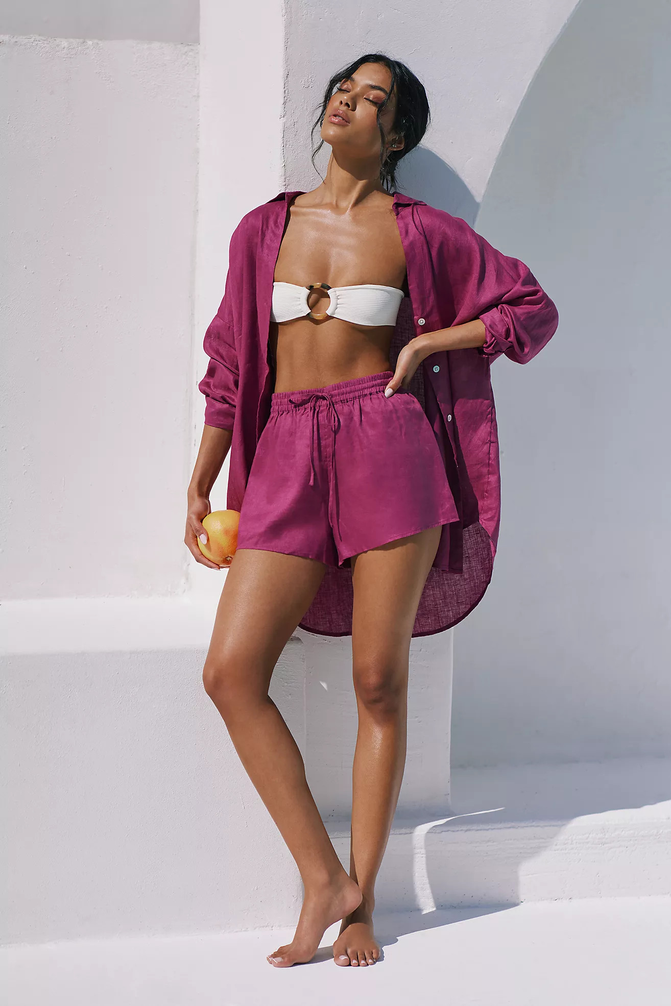 LSPACE Linen Rio Shorts | Anthropologie (US)
