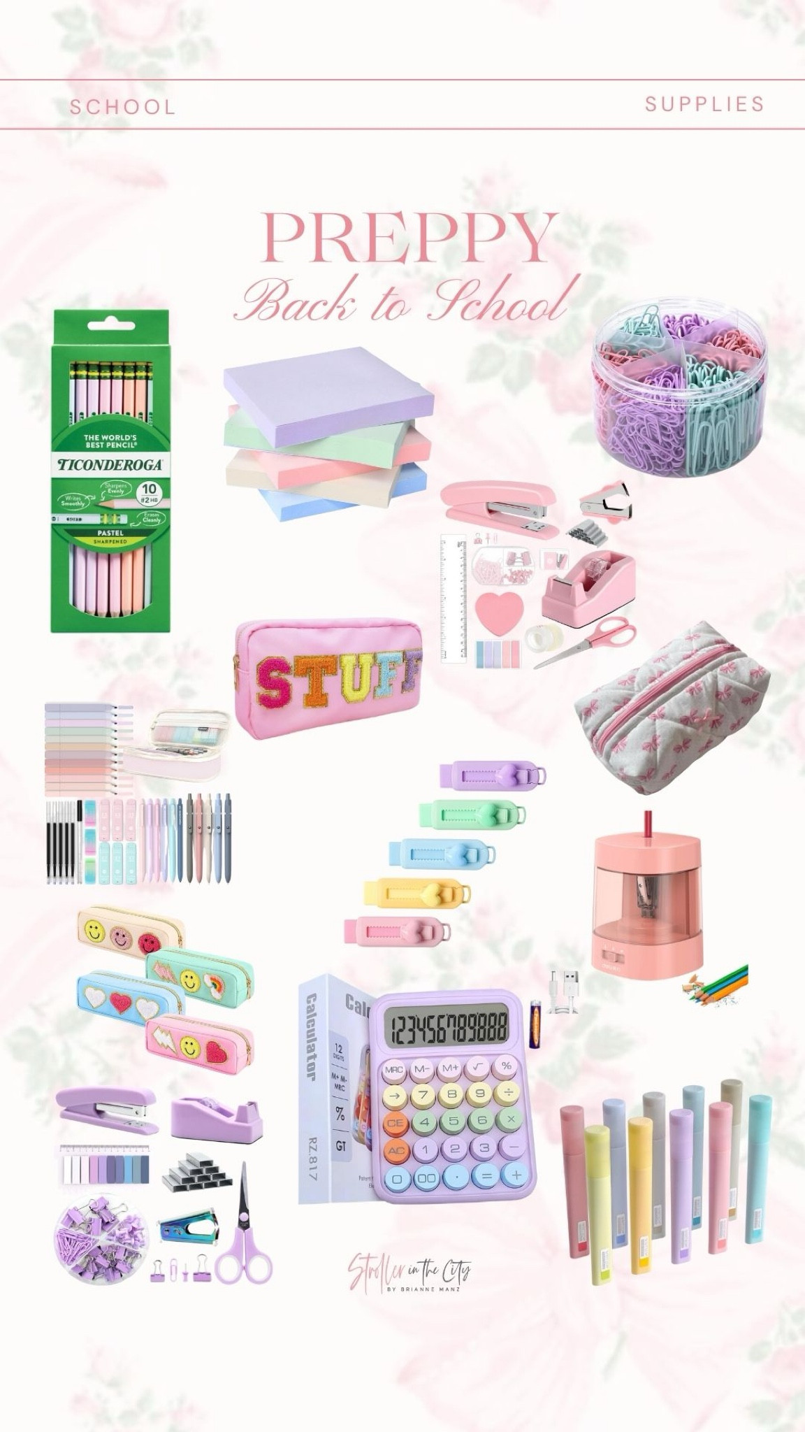 Preppy school supplies 

#LTKSeasonal #LTKKids #LTKBacktoSchool