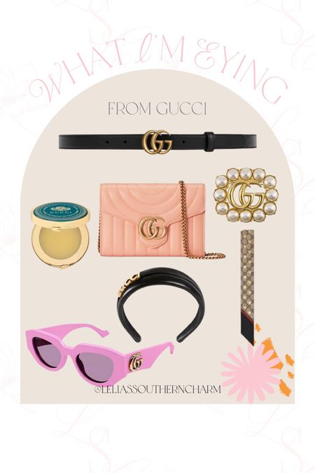 Gucci is one of my favorite designers I have a few of these already but some other pieces I’m looking at like those pink sunglasses 😎 🩷

#LTKbeauty #LTKstyletip #LTKGiftGuide
