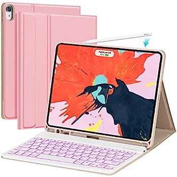 iPad Pro 11 Case Keyboard 2018 with Pencil Holder - Detachable Wireless 7 Color Backlit Keyboard-... | Amazon (US)