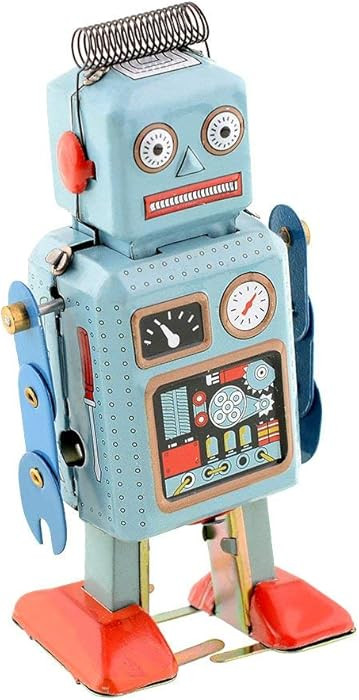 Wind Up Vintage Robot Retro Classic Clockwork Spring for Collection, Xmas, Gift, Party, Birthday,... | Amazon (US)