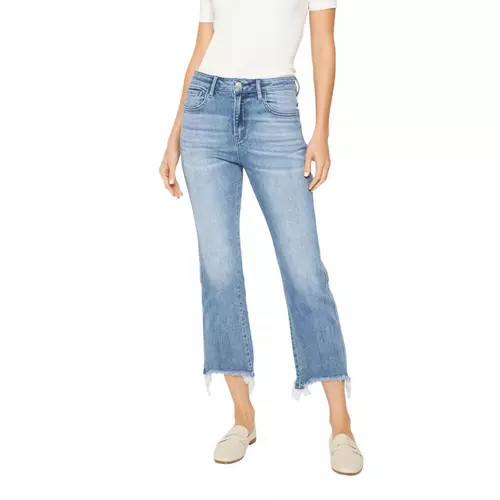 Women's Mica Denim Raw Hem Cropped Straight Jeans | Scheels Sports