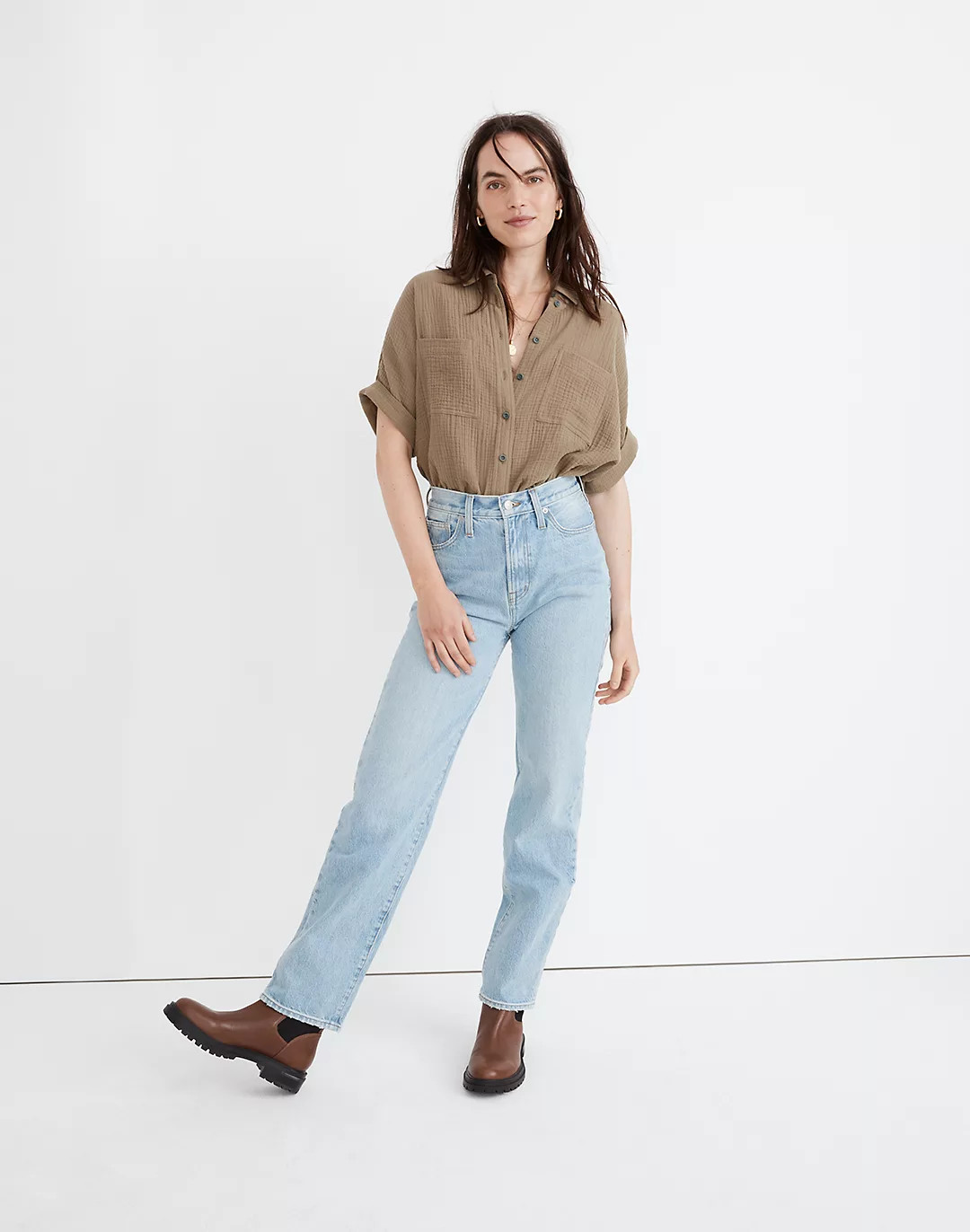 The Perfect Vintage Straight Jean in Springwood Wash | Madewell