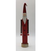 Handmade Wooden Santa With Bells Decoration | Etsy (US)