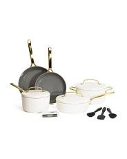 14pc Ceramic Non-stick Fry Pan Set | TJ Maxx