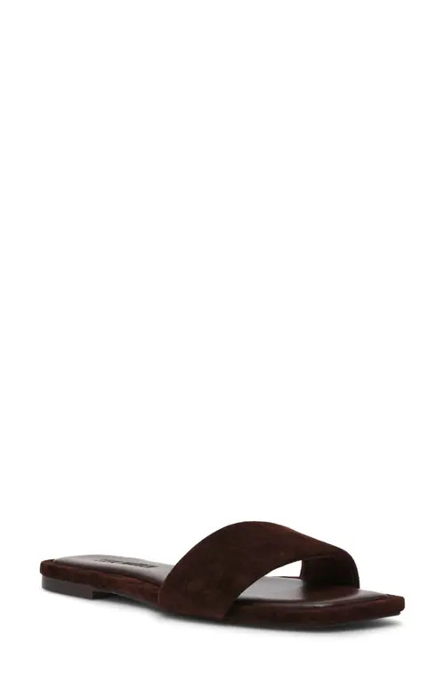 Steve Madden Lumina Slide Sandal in Brown Suede at Nordstrom, Size 6.5 | Nordstrom