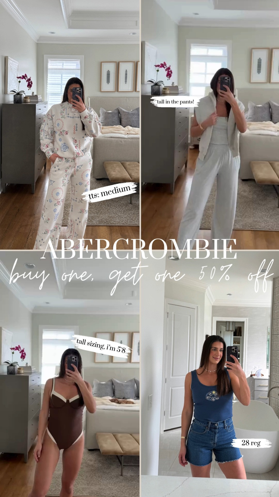 Abercrombie finds & on sale now!!

BOGO 50% OFF

tts: m, tall in swimsuits & pants!

Abercrombie, one piece, a&f, Abercrombie order, Abercrombie sizing, size guide, a&f sizing, fashion haul, swimwear, grace white 

 

#LTKootd #LTKSeasonal #LTKSaleAlert