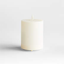 Flicker Outdoor Flameless Pillar Candle 3""x4 | Crate & Barrel