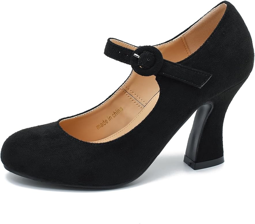 Women's Ankle Strap High Heels Pumps Close Toe Classic Comfortable Platform Mary Jane Shoes for W... | Amazon (CA)