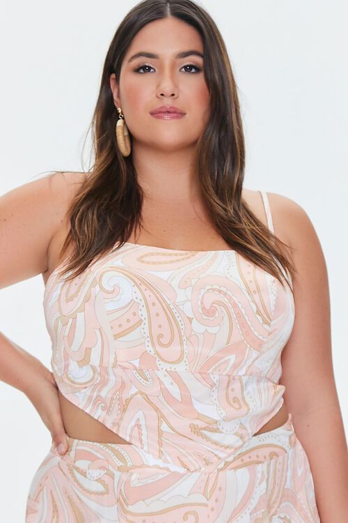 Plus Size Paisley Print Tie-Back Cami | Forever 21 (US)