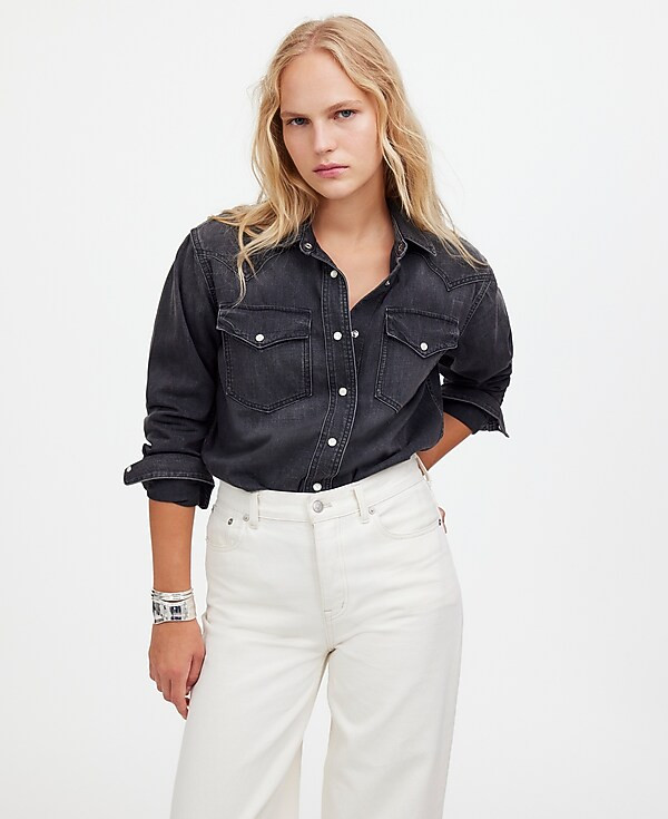 Denim Western Shirt | Madewell | Madewell