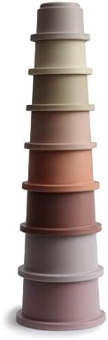Amazon.com: mushie Stacking Cups Toy | Made in Denmark (Petal) : Toys & Games | Amazon (US)