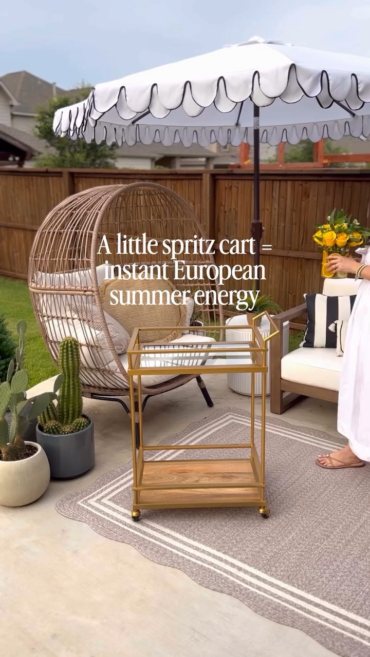 Mentally on the Amalfi Coast, physically in my backyard 🍊

Honestly, the spritz cart made the whole backyard feel so much more special.

Follow me @threetimesahome for more summer hosting ideas ☀️

#summerhosting #backyarddecor #spritzbar #barcartstyling #coastaldecor