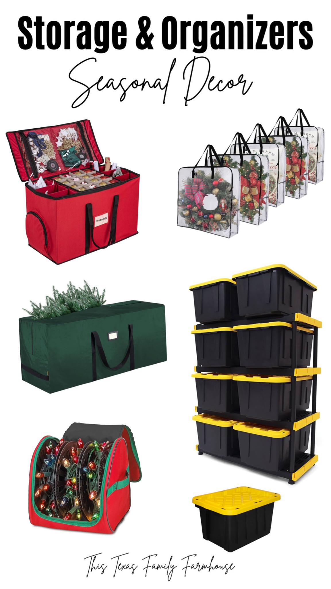 Storage containers are on sale! Put away your holiday decor well stored and organized. 

Christmas storage box | organization | storage bins | Christmas tree | ornaments | wreaths | Christmas lights

#LTKSaleAlert #LTKHome #LTKSeasonal