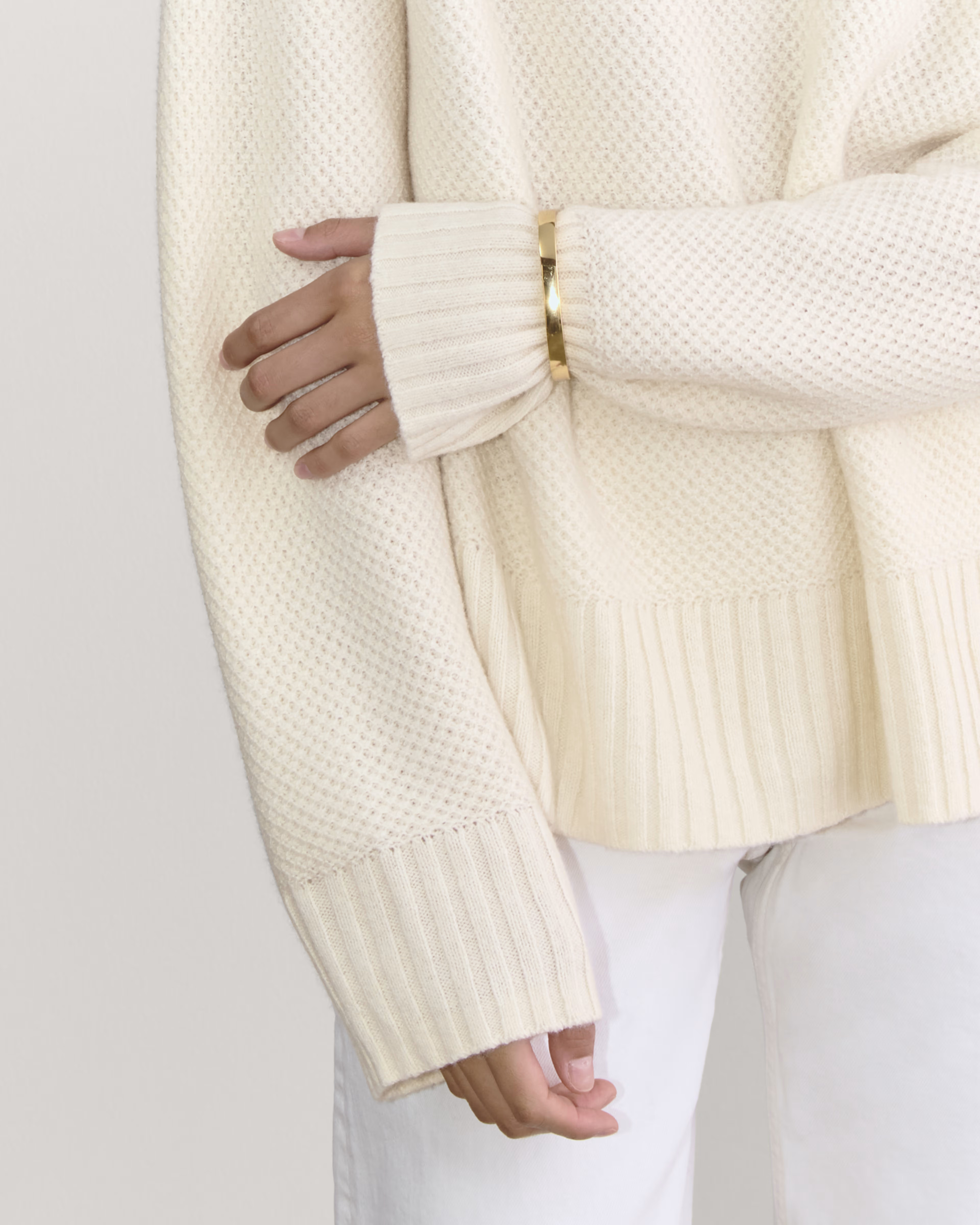 The Honeycomb Funnel Neck in Wool Cashmere | Everlane