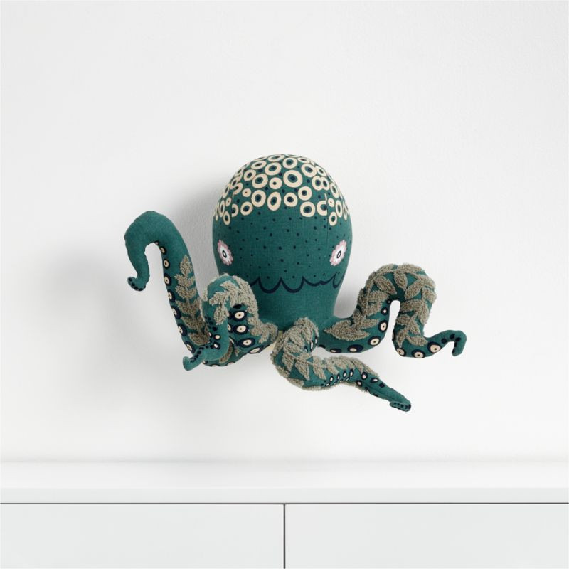 Curious Octopus Wall Head Decor + Reviews | Crate & Kids | Crate & Barrel