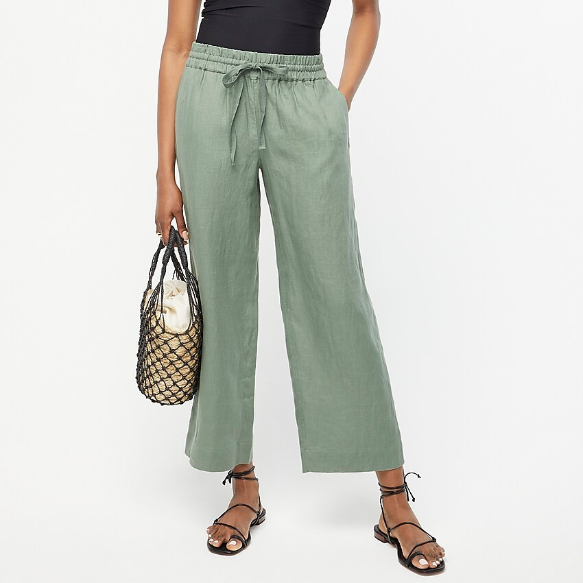 Tall wide-leg linen pant | J. Crew US