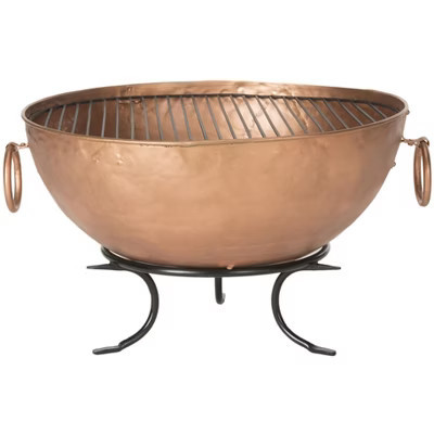 Bangkok Outdoor Fire Pit - PIT1005 - Copper/Black - Safavieh | Target