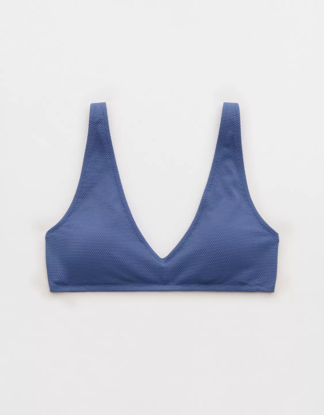 Aerie Pique Wide Strap Voop Bikini Top | Aerie