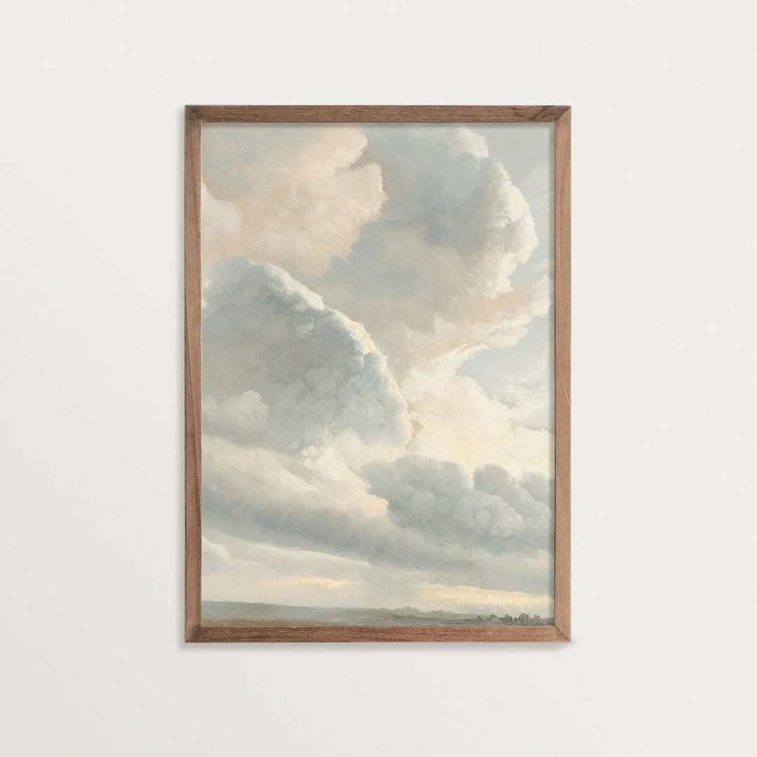 Cloud Painting Print Vintage Cloud Print Sky Painting - Etsy | Etsy (US)