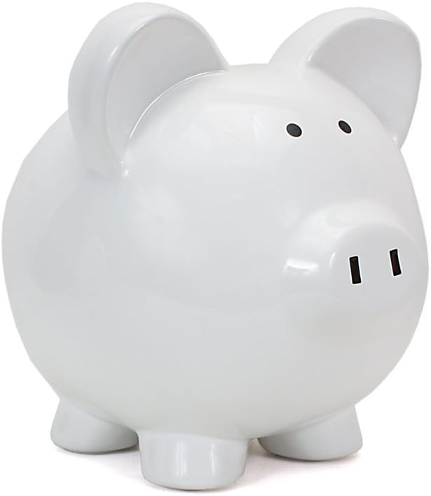 Child to Cherish Ceramic Piggy Bank, White | Amazon (US)