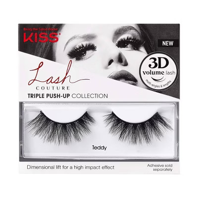 Kiss Lash Couture Triple Push-Up Fake Eyelashes - Teddy - 1 Pair | Target