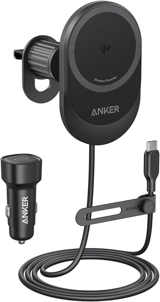 Anker MagSafe iPhone 16 Wireless Car Charger Compatible, MagGo 15W Fast Car Charger, 360° Adjust... | Amazon (US)