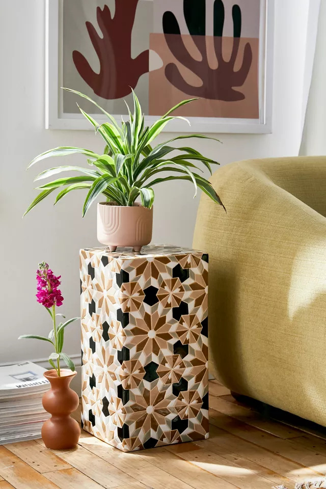 Tile Ceramic Side Table | Urban Outfitters (US and RoW)