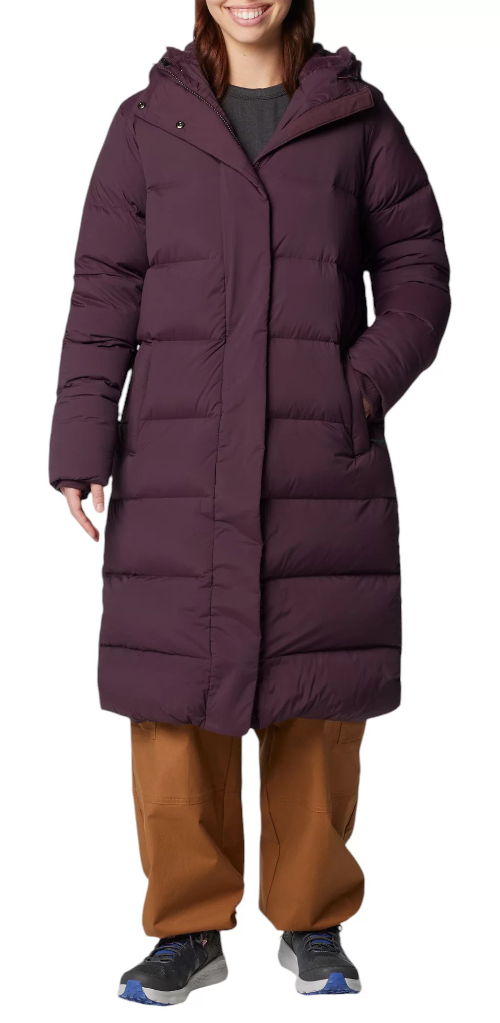 Columbia Women's Boundless Day Long Down Jacket, Storm | DICK'S Sporting Goods