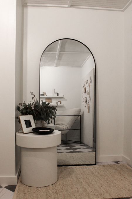 my beautiful arch floor mirror back in stock! Major designer dupe look for less 71x32 $162!! Also comes in gold & other sizes. 

#LTKhome #LTKsalealert #LTKFind
