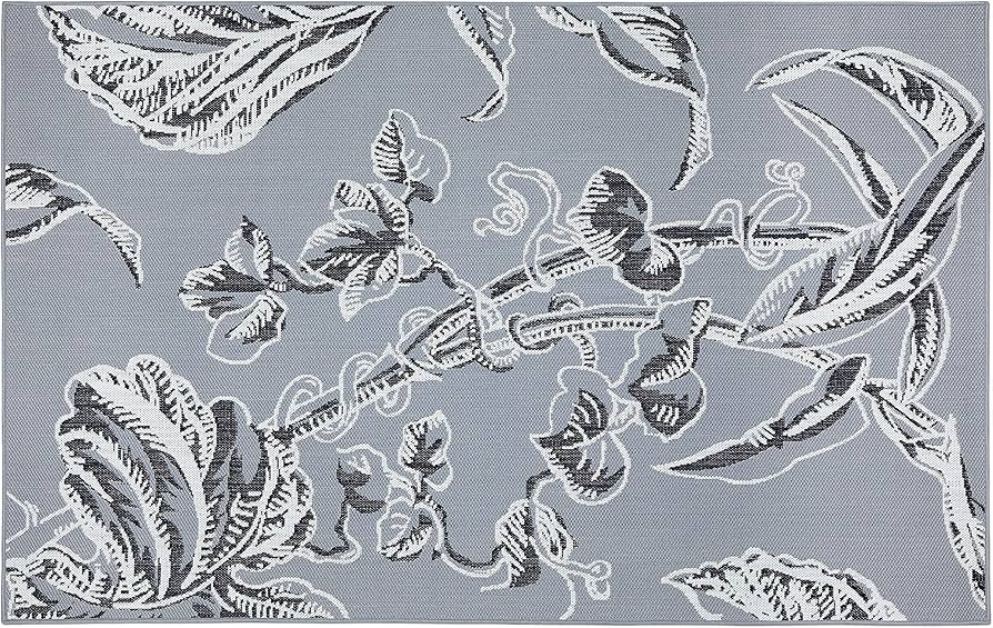 Classic Accessories 50-121-011001-PL Vera Bradley, 5 x 8 Foot, Rain Forest Toile Gray Indoor/Outd... | Amazon (US)