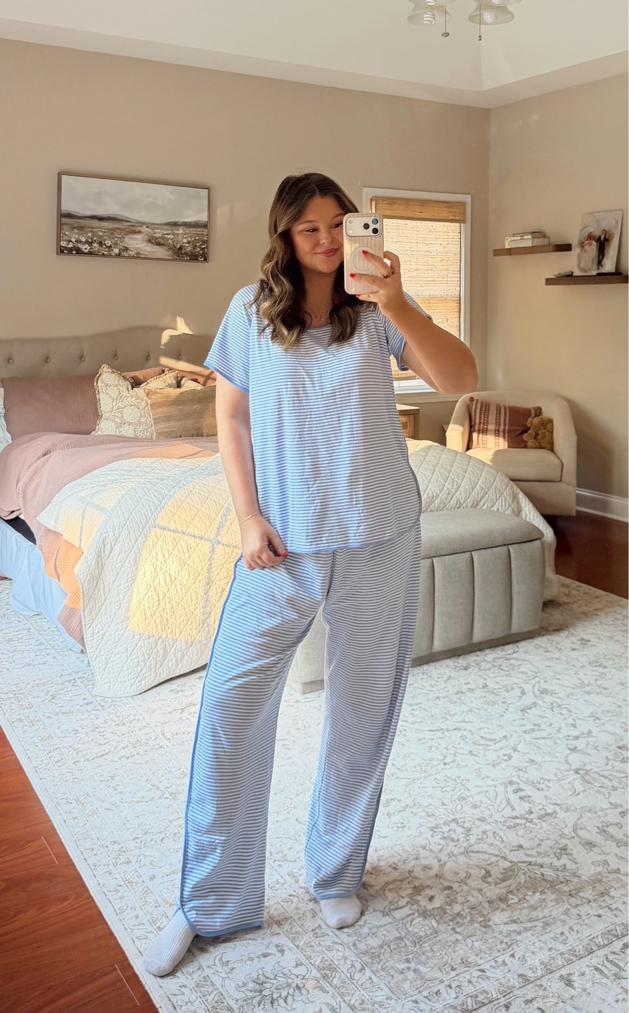 matching pajama set! 

sized up to a large