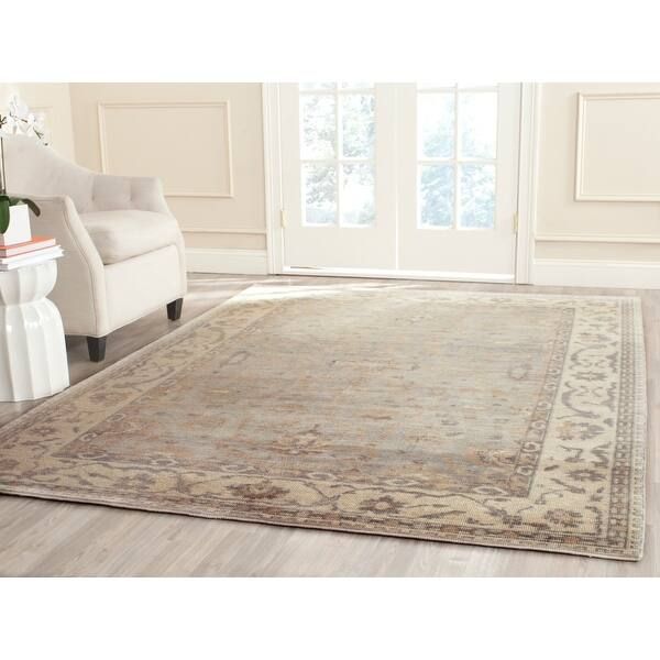 Safavieh Couture Hand-knotted Oushak Podgorka Traditional Oriental Wool Rug with Fringe - 9' x 12... | Overstock