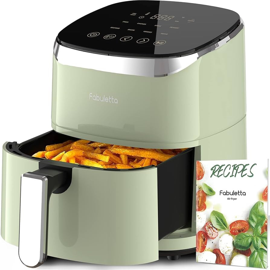 Air Fryers 4L,Fabuletta1680W Compact Air Fryers with 9 Presets, Max 230℃ Setting Digital Air Fr... | Amazon (UK)