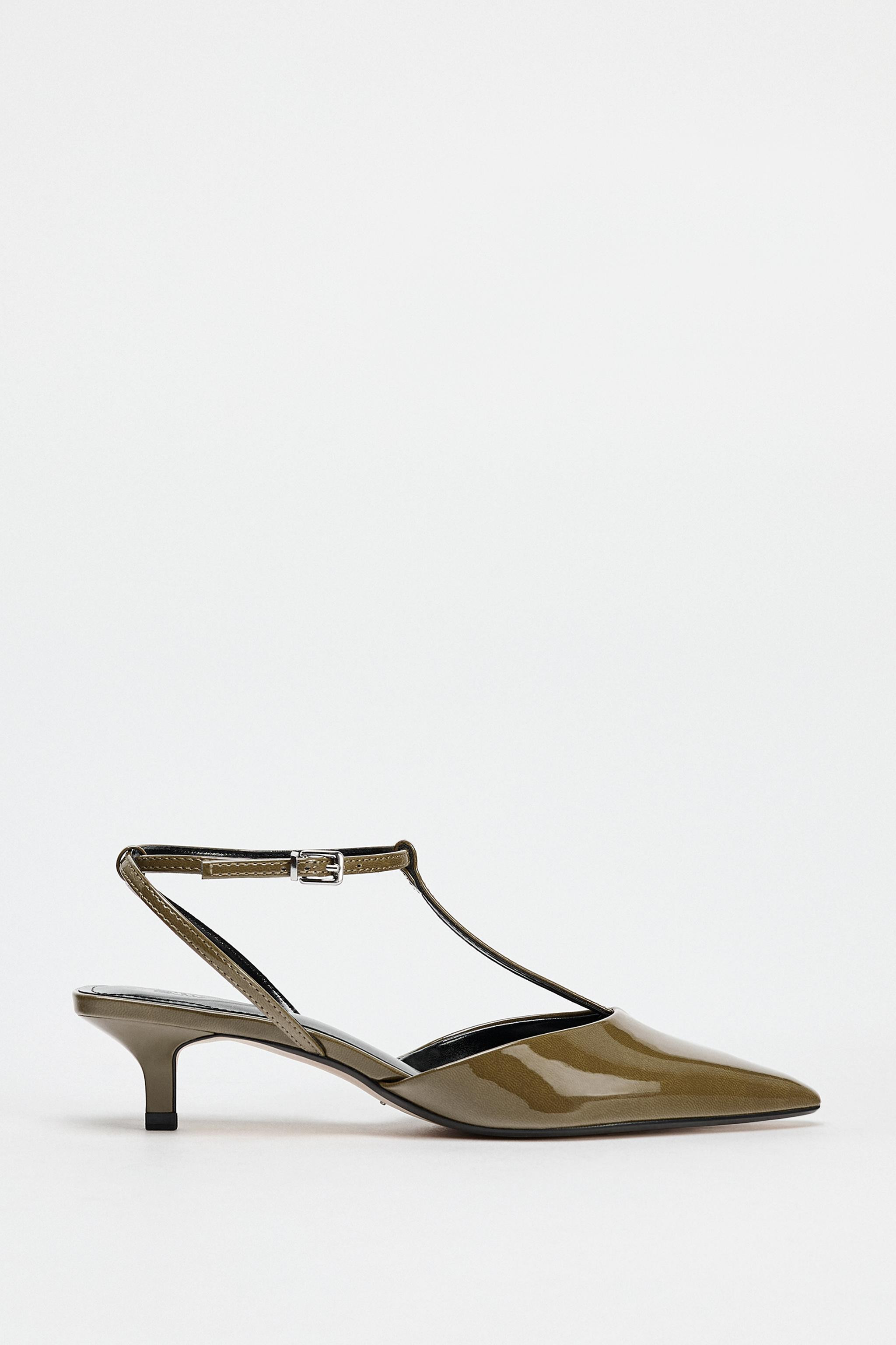 KITTEN HEEL STRAPPY SLINGBACKS | Zara US