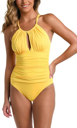 Island Goddess High Neck One-Piece Swimsuit | Nordstrom