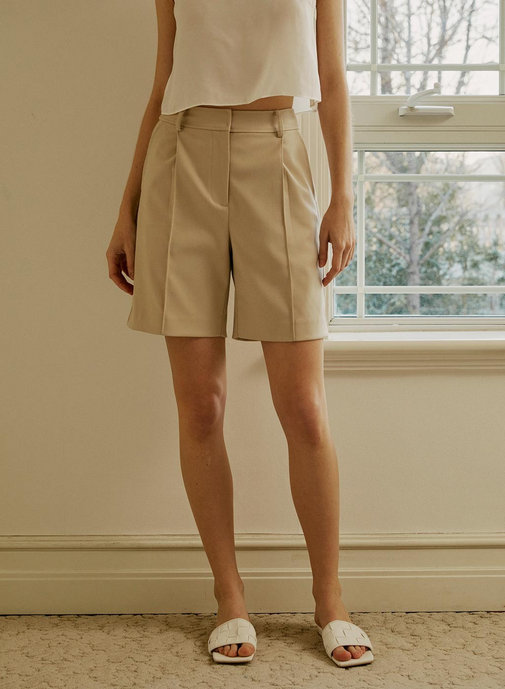 High-Waisted Blazer Shorts | NAP Loungewear