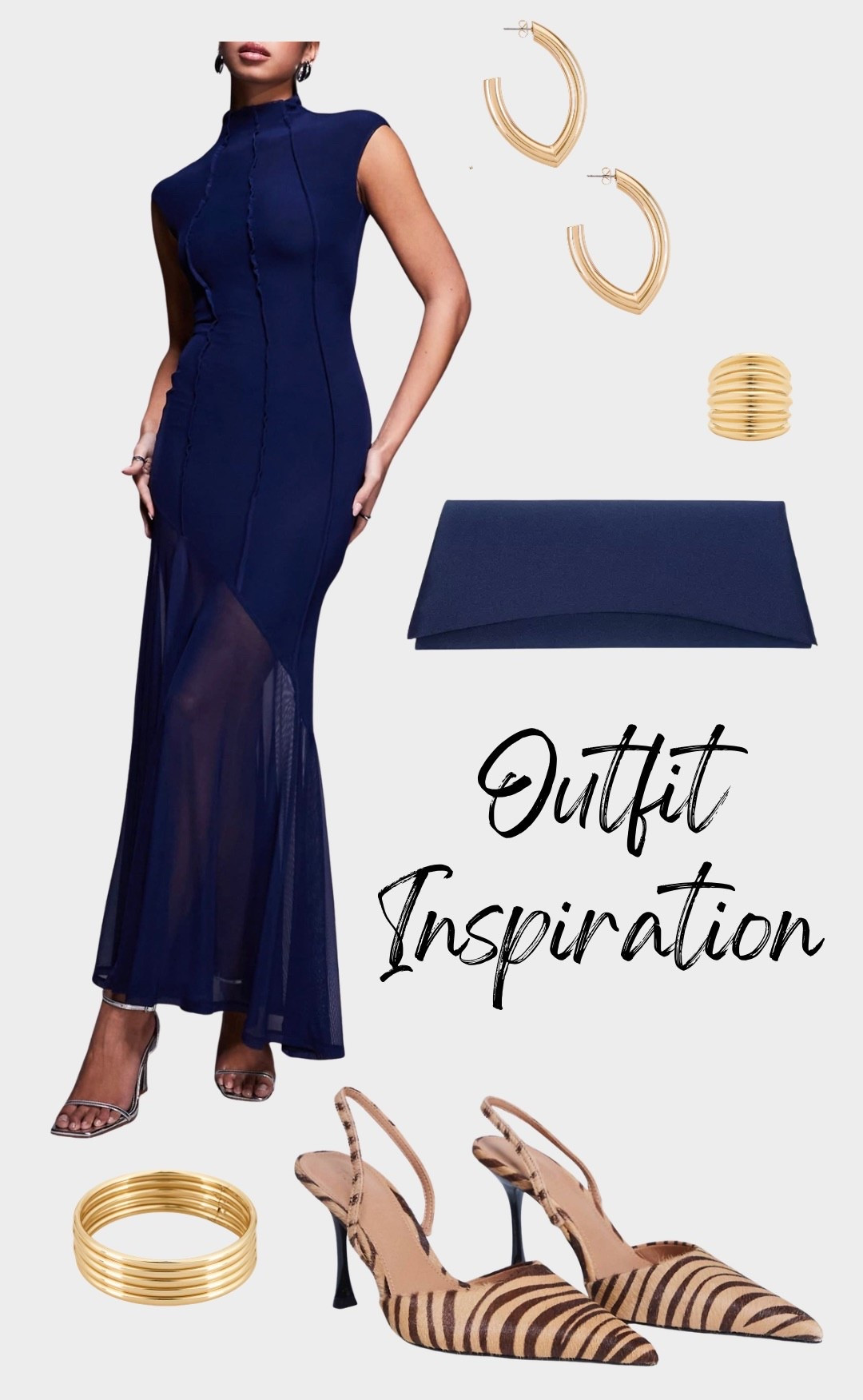Zebra heels, animal print heels, navy blue dress, gold hoop earrings, gold earrings, clutch, clutch bag, gold ring, gold hoops, mesh dress

#LTKFindsUnder100 #LTKootd #LTKBeauty