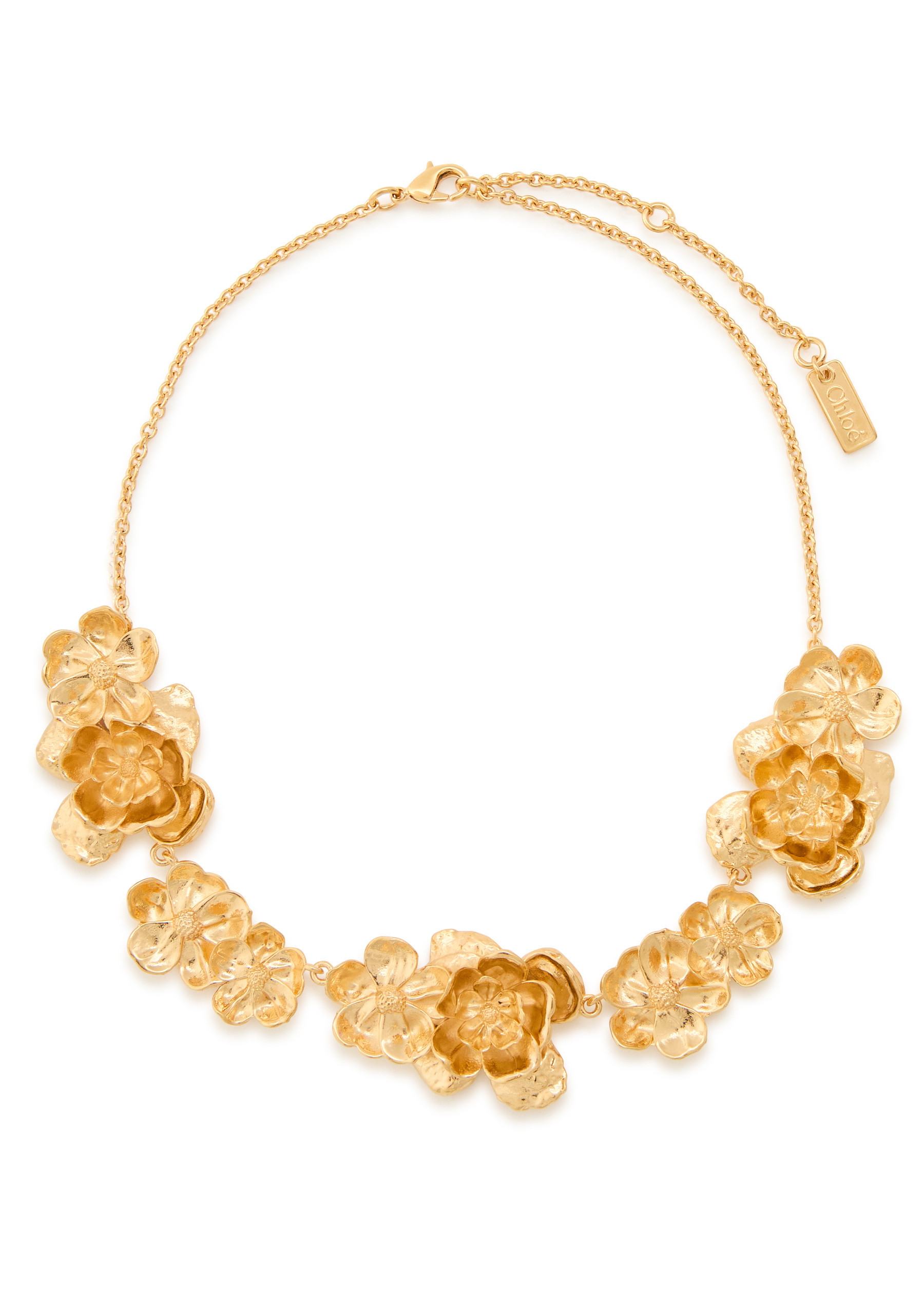 Floral gold-tone brass necklace | Harvey Nichols