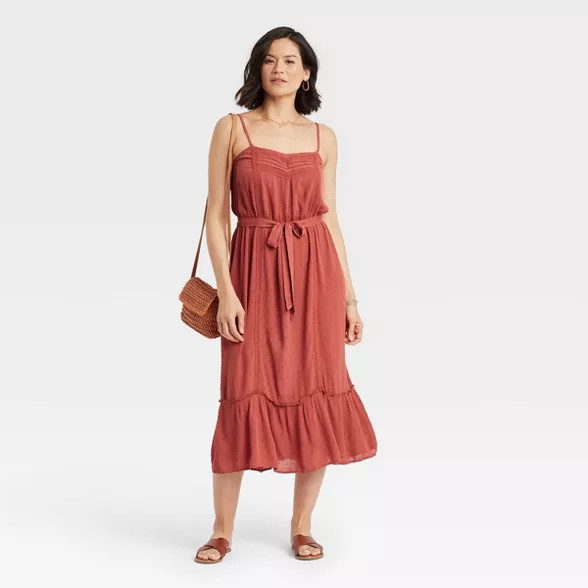 Women's Sleeveless Clip Dot Dress - Knox Rose™ | Target