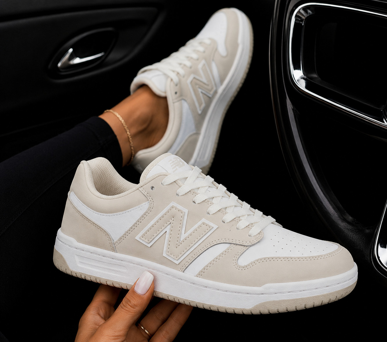 🤎 THE RETRO SNEAKER THAT GOES WITH EVERYTHING 🤎 If you're looking for a sneaker that's equal parts stylish, comfortable, and effortlessly cool, the New Balance BB480L v1 in Timberwolf/White deserves a spot in your wardrobe. Inspired by classic basketball sneakers, this versatile neutral shoe pairs perfectly with everything from leggings and denim to dresses and matching sets. ✨ Vintage basketball-inspired design ✨ Neutral Timberwolf & White colorway ✨ Comfortable everyday wear ✨ Perfect for travel and walking ✨ Easy to style year-round ✨ Unisex fit and timeless appeal Whether you're running errands, grabbing coffee, heading to brunch, or traveling, these sneakers add an elevated casual vibe to every outfit. 💕 Why I love them: ✔️ Neutral color matches everything ✔️ Classic retro style ✔️ Comfortable for all-day wear ✔️ Looks expensive and on-trend ✔️ Perfect capsule wardrobe sneaker

 

 #LTKootd #LTKActive #LTKSaleAlert